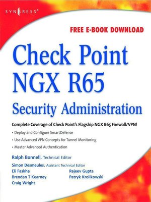 cover image of Check Point NGX R65 Security Administration